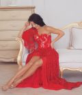 Večerní šaty rudé červené barvy “Fascinující”
